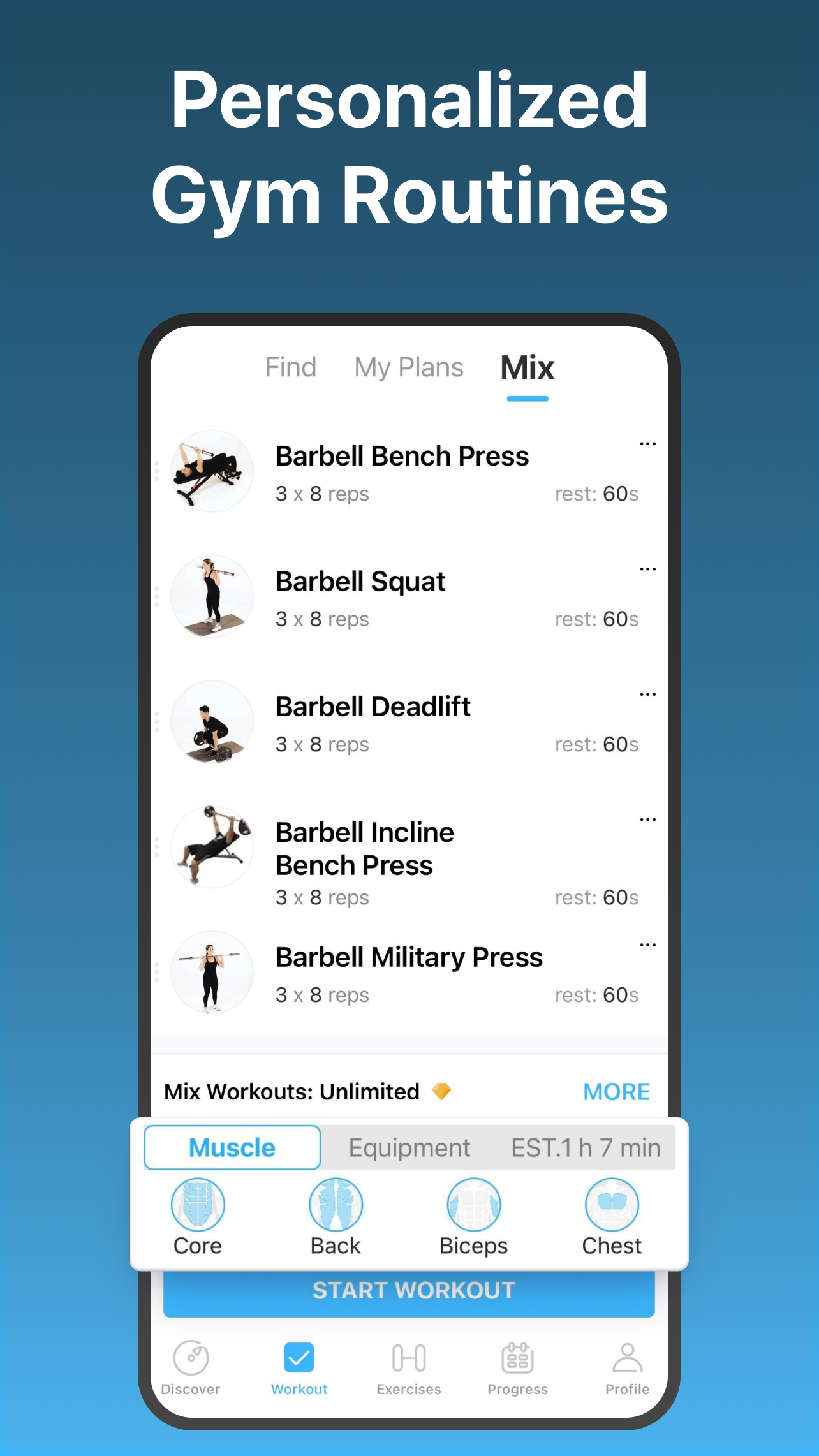 اسکرین شات 5 برنامه JEFIT Gym Workout Plan Tracker