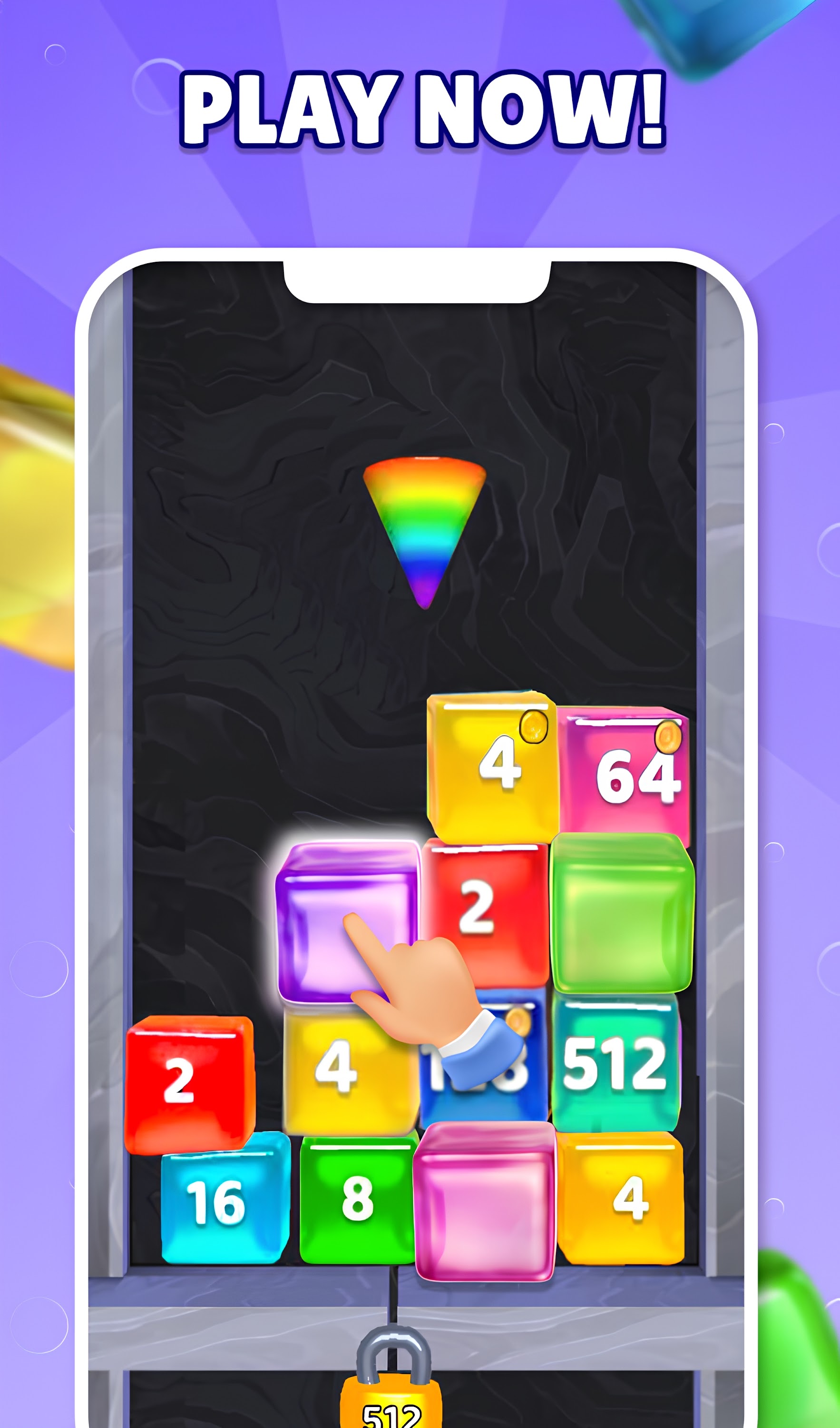 اسکرین شات 7 بازی Jelly Cubes 2048: Logic Puzzle