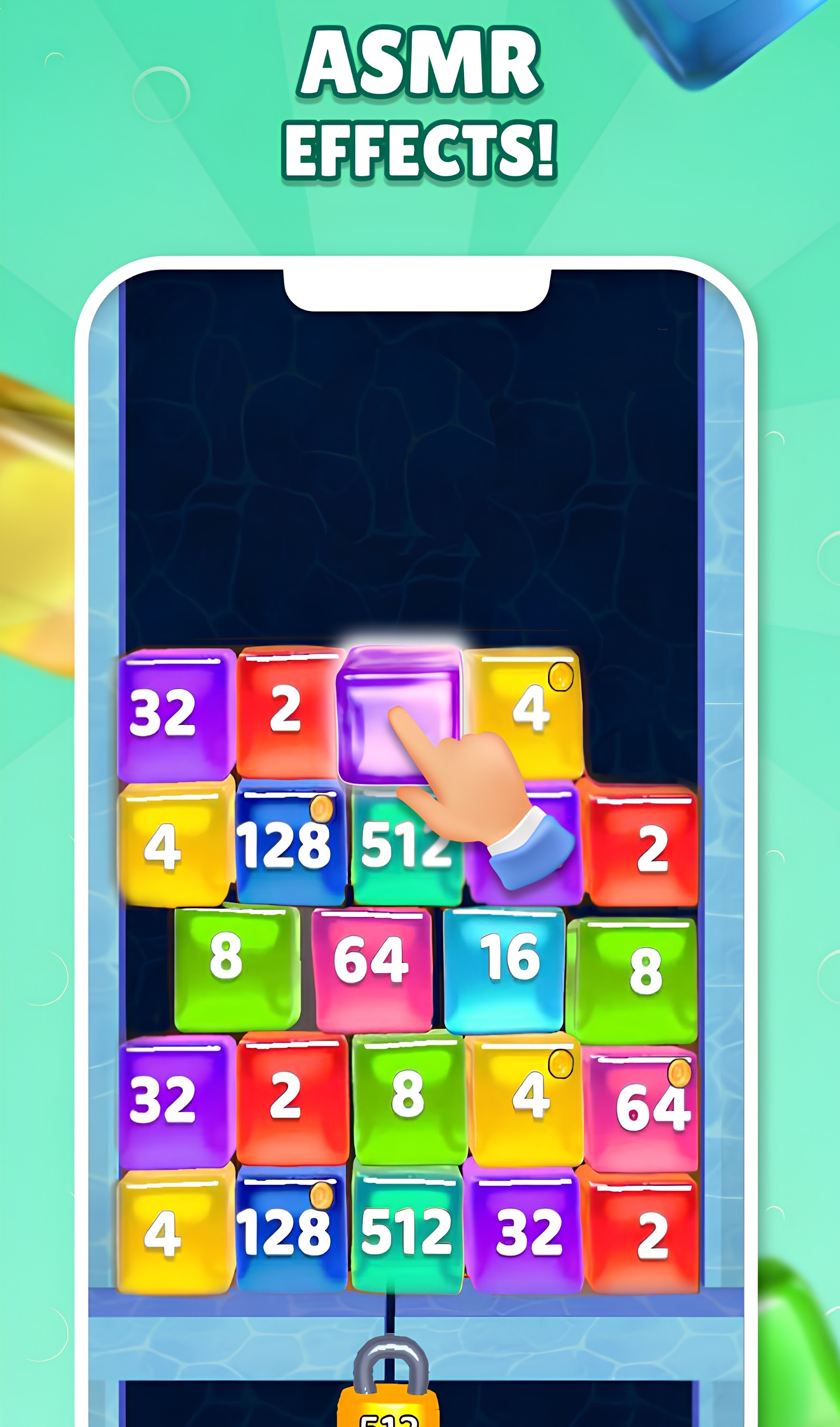 اسکرین شات 8 بازی Jelly Cubes 2048: Logic Puzzle