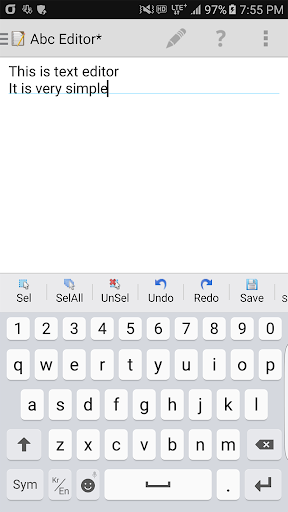 اسکرین شات 1 برنامه Abc Editor ( Large file text editor ) Text Editor