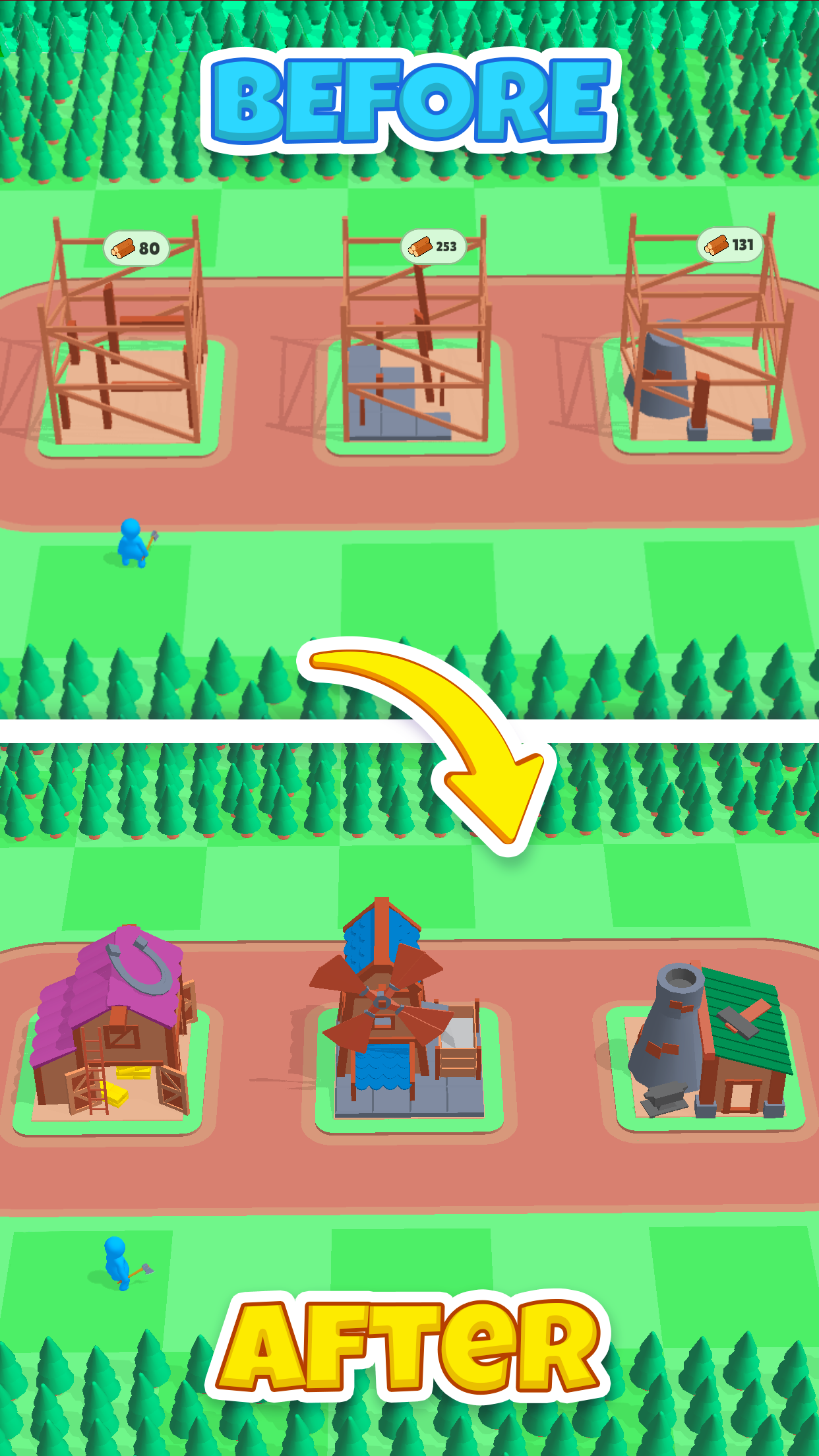 اسکرین شات 3 بازی Join Lumberjack: Craft & Build