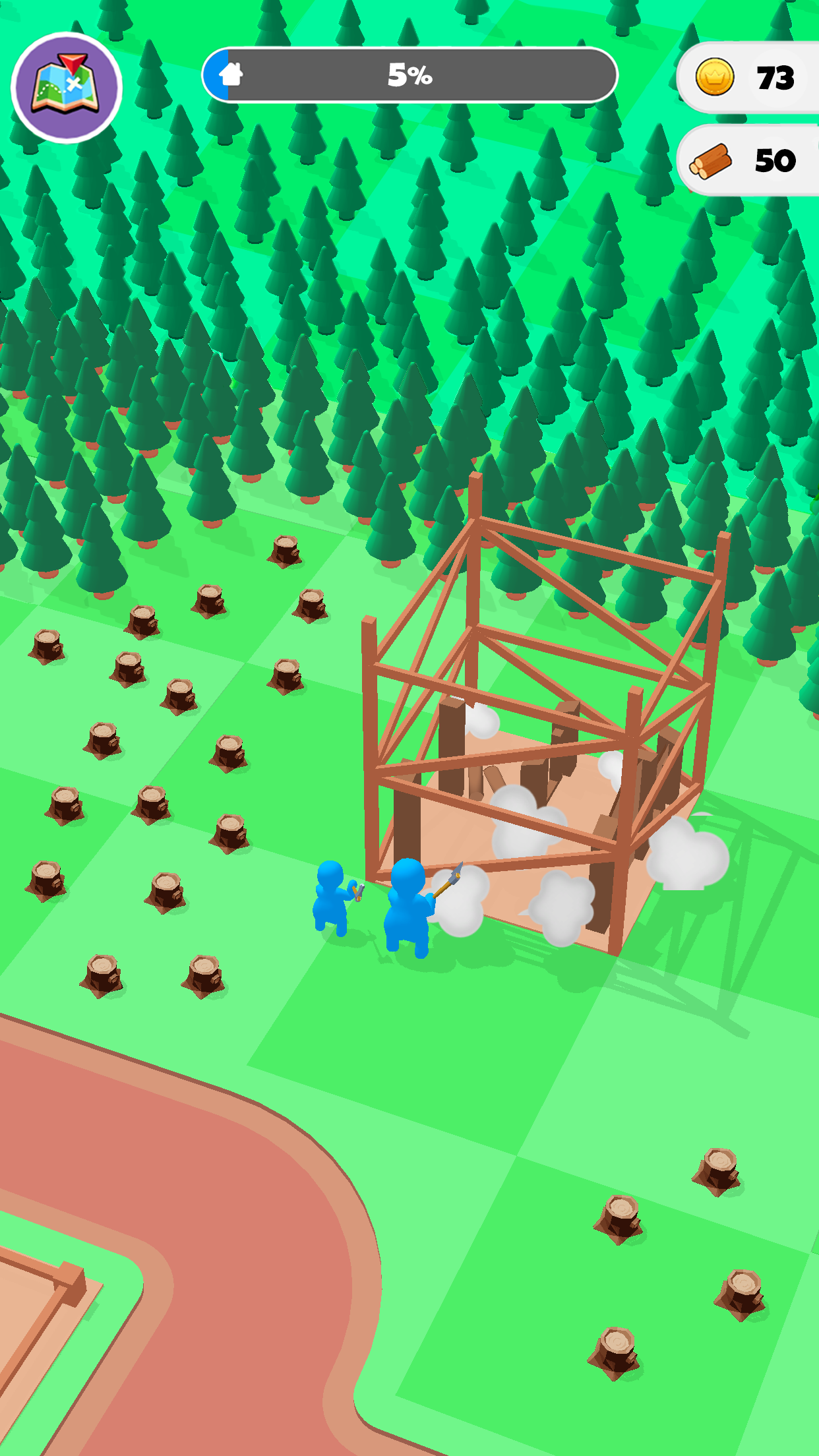اسکرین شات 2 بازی Join Lumberjack: Craft & Build