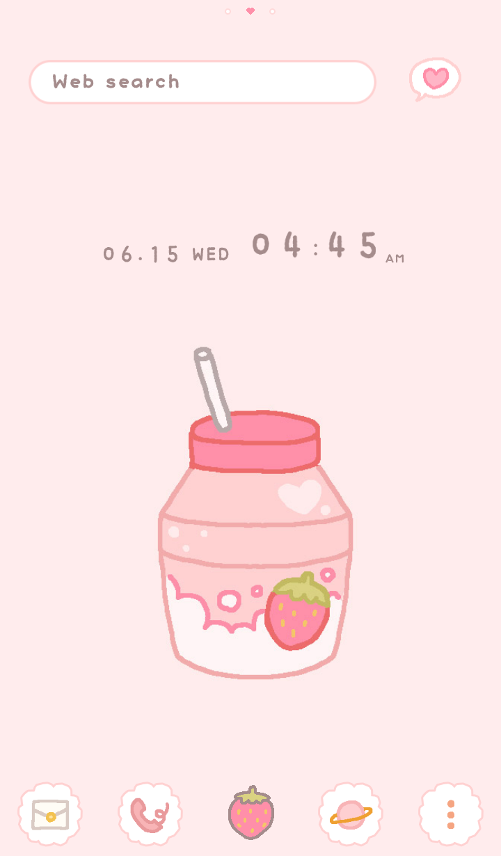 اسکرین شات 1 برنامه Cute Juice Theme +HOME