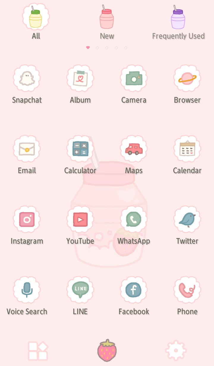 اسکرین شات 3 برنامه Cute Juice Theme +HOME
