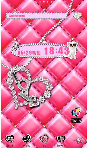 اسکرین شات 1 برنامه Fabulous Pink for [+]HOME
