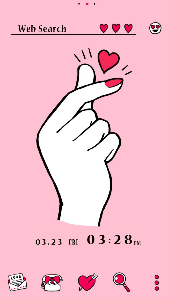 اسکرین شات 1 برنامه Heart Snap Theme