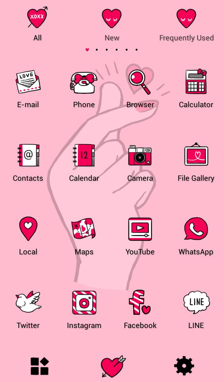 اسکرین شات 3 برنامه Heart Snap Theme