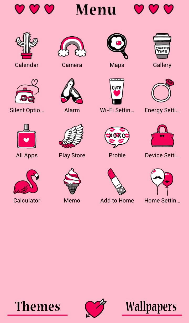 اسکرین شات 2 برنامه Heart Snap Theme