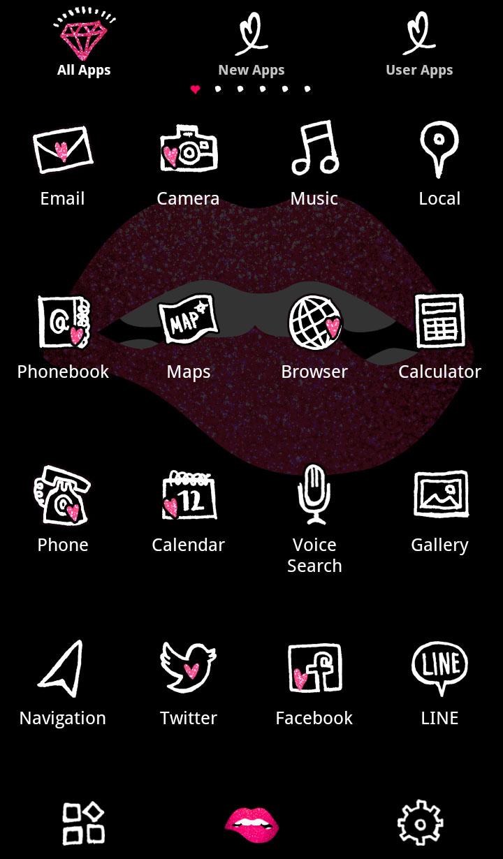 اسکرین شات برنامه Glitter Lip Wallpaper 3