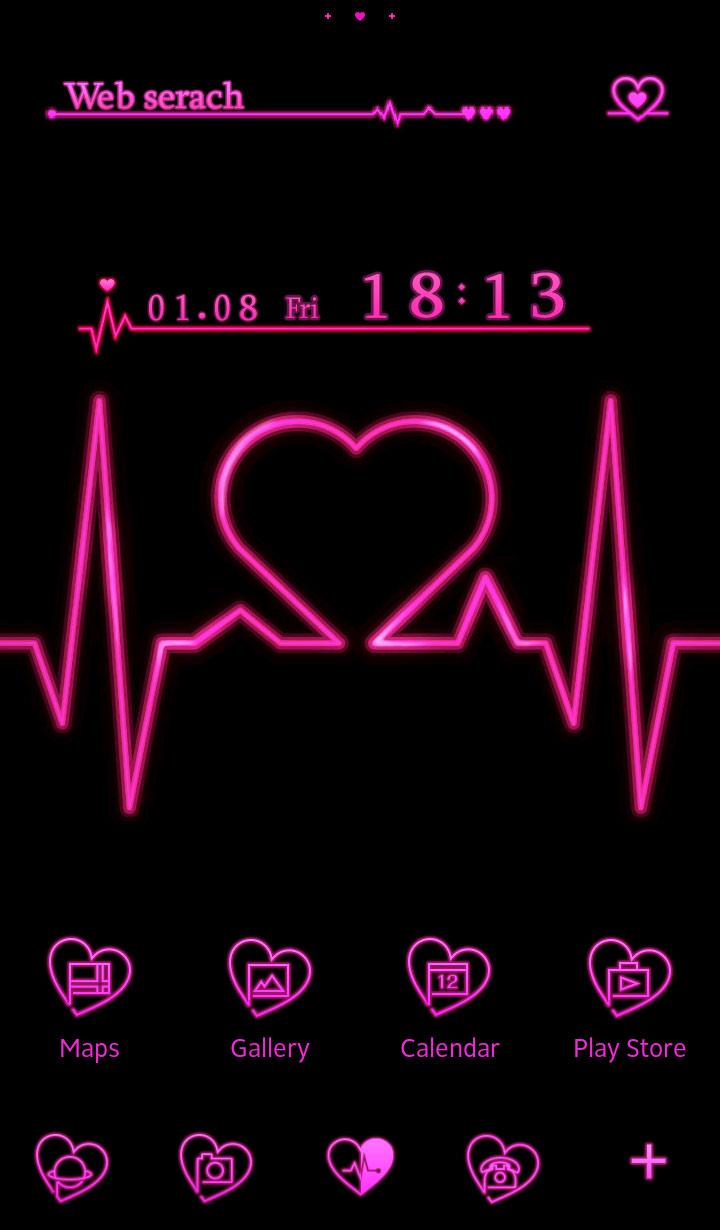 اسکرین شات 1 برنامه Cool wallpaper-Heartbeat-