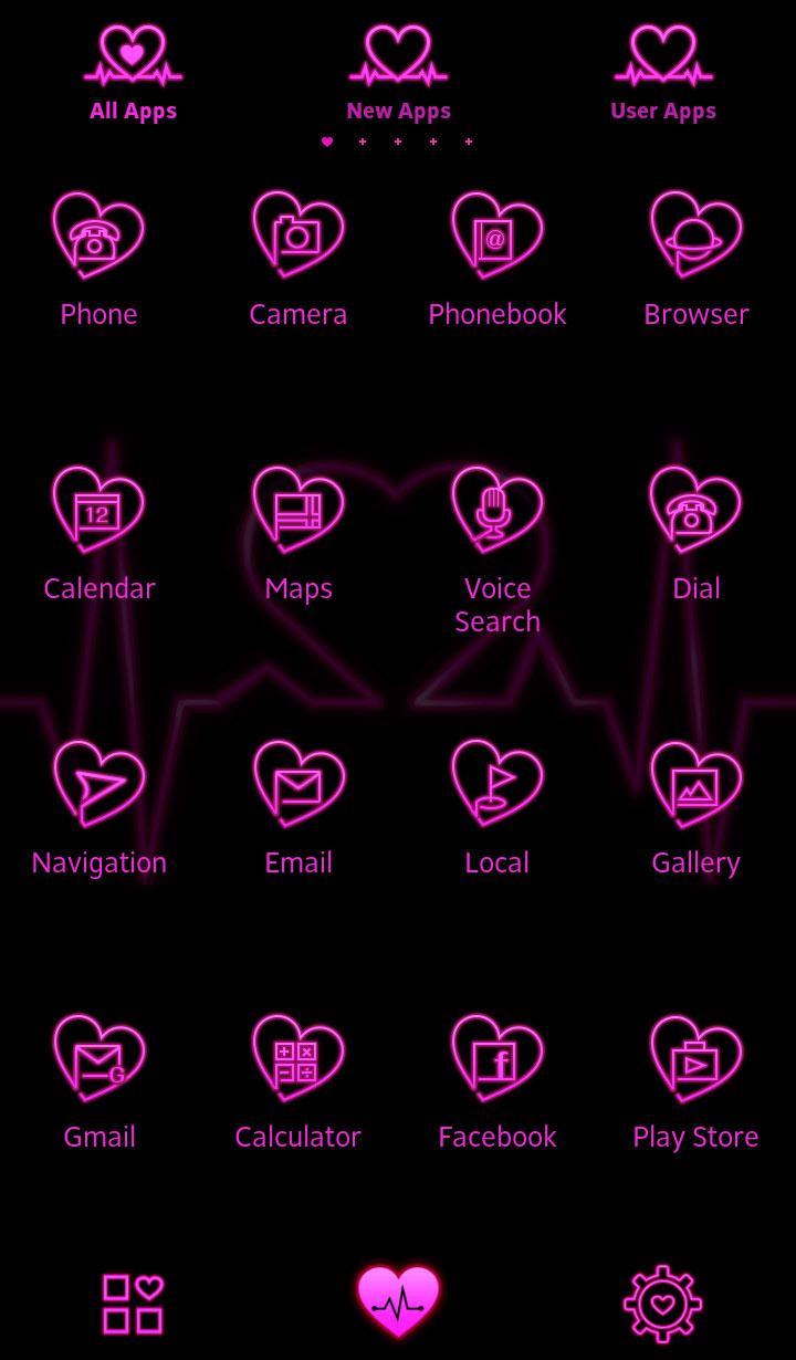 اسکرین شات 3 برنامه Cool wallpaper-Heartbeat-