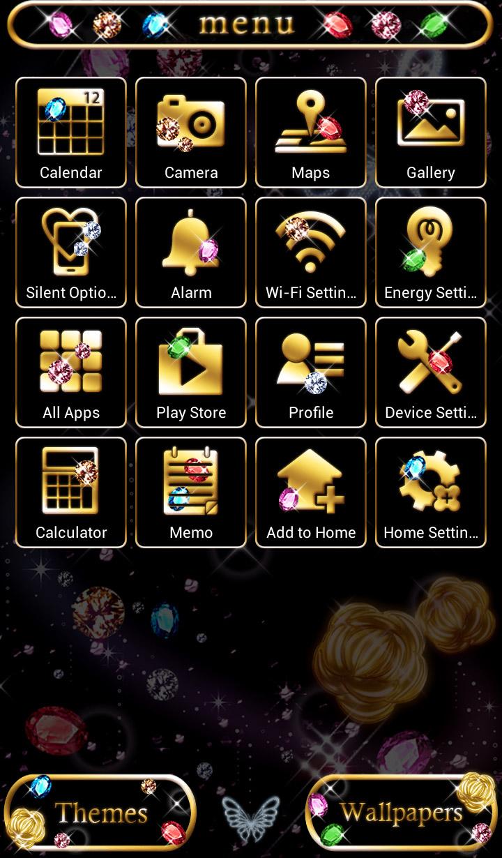اسکرین شات 2 برنامه -Jewel Galaxy- Theme +HOME