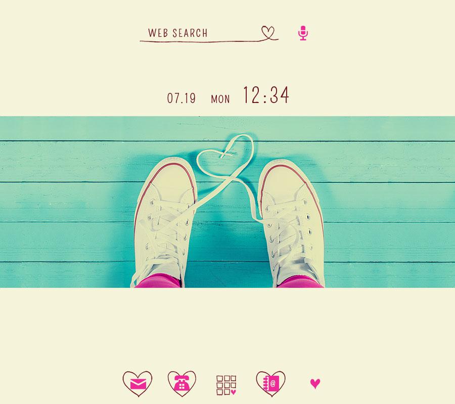 اسکرین شات 1 برنامه Sneaker Heart Wallpaper