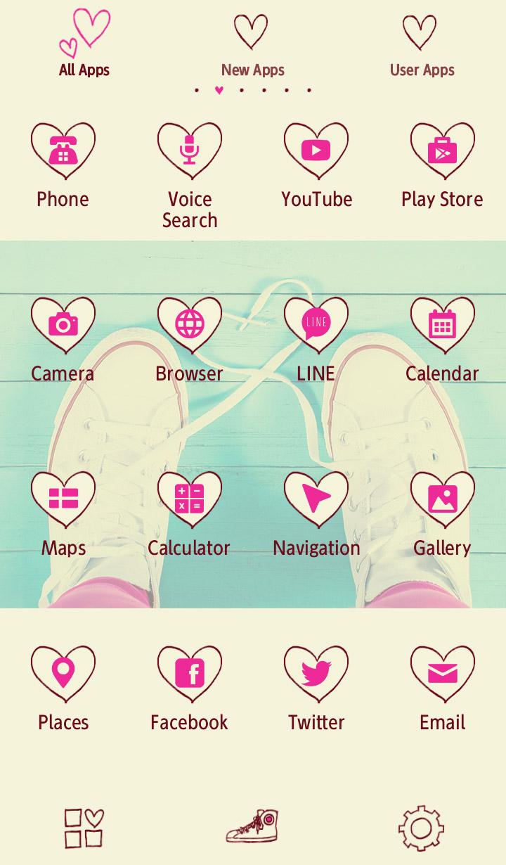 اسکرین شات 3 برنامه Sneaker Heart Wallpaper