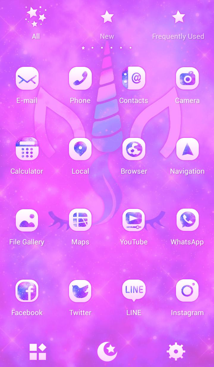 اسکرین شات 3 برنامه Unicorn Silhouette Theme