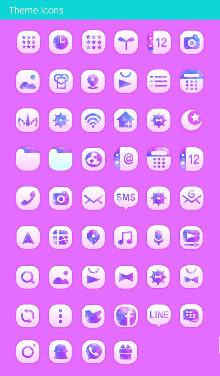 اسکرین شات 4 برنامه Unicorn Silhouette Theme