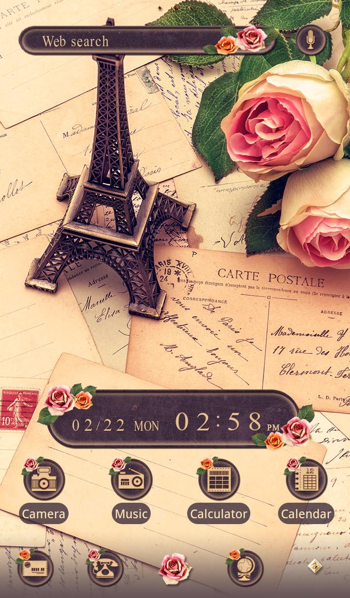 اسکرین شات 5 برنامه Eiffel Tower-Vintage French-
