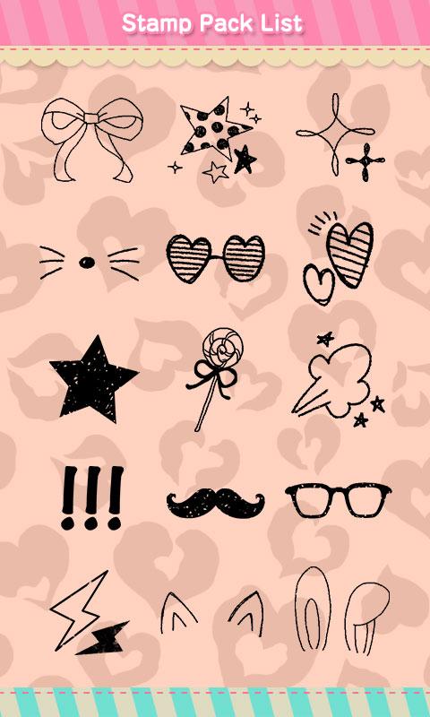 اسکرین شات 2 برنامه Stamp Pack: Casual*Black