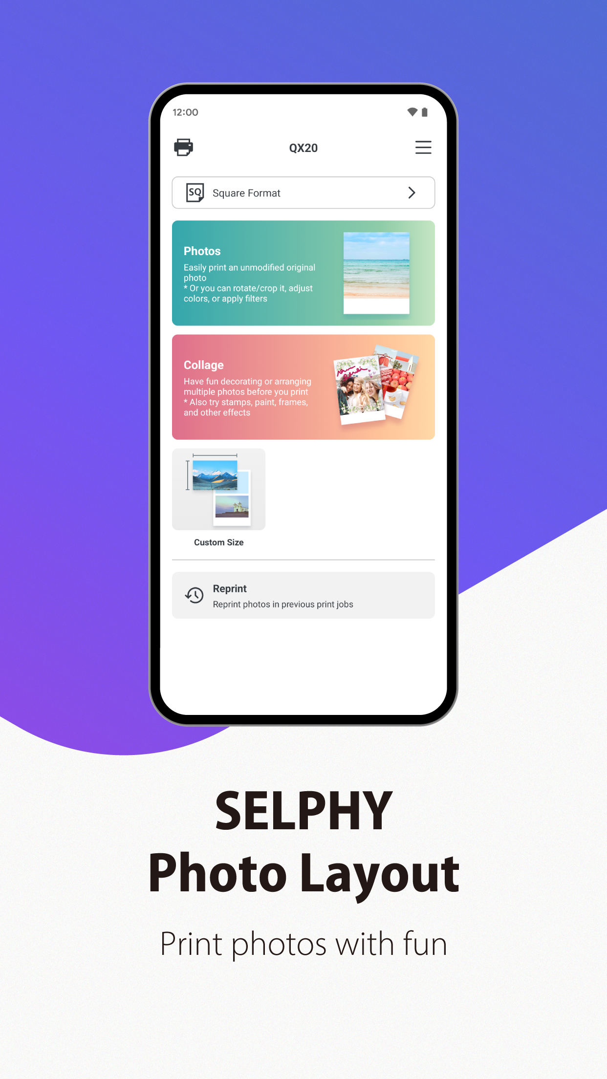 اسکرین شات 2 برنامه SELPHY Photo Layout
