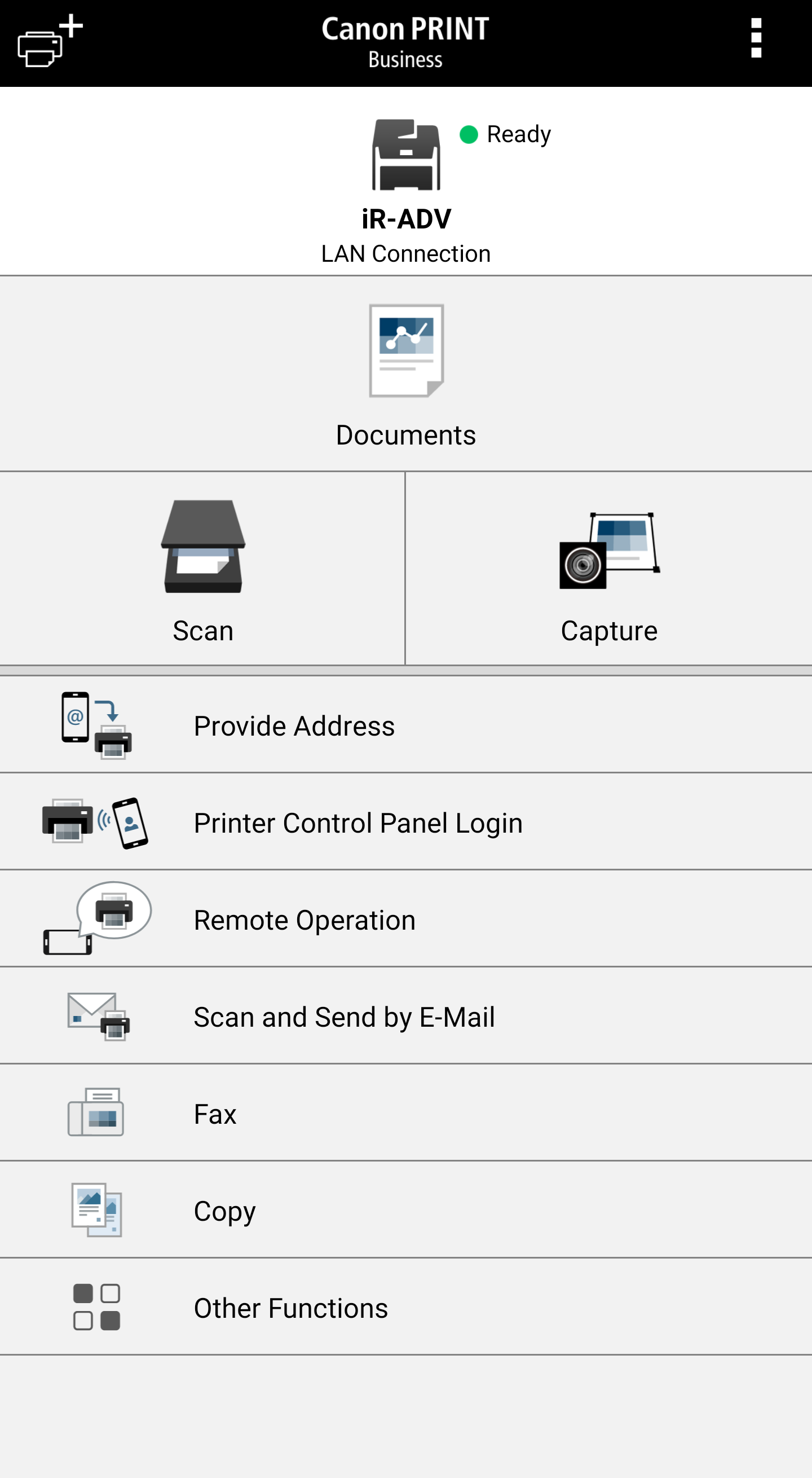 اسکرین شات 1 برنامه Canon PRINT Business