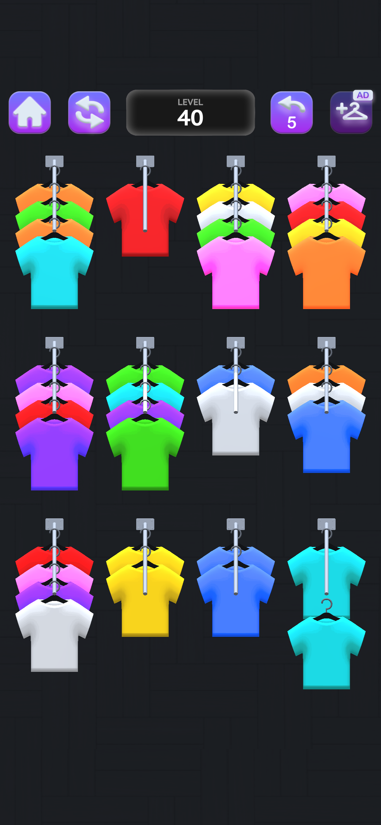 اسکرین شات 1 بازی Clothes Sort Puzzle