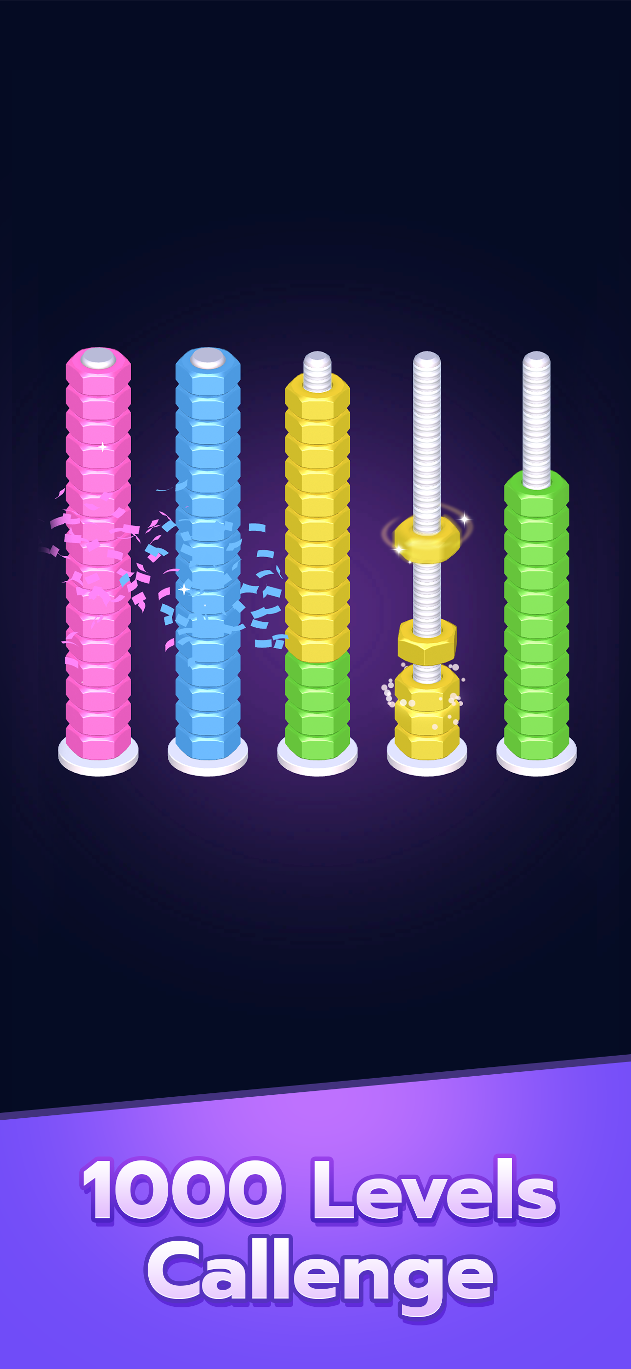 اسکرین شات 1 بازی Nuts And Bolts Sort