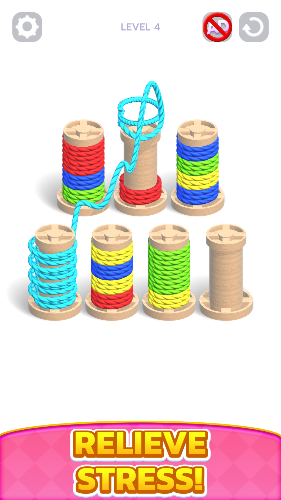 اسکرین شات 2 بازی Rope Color Match 3D
