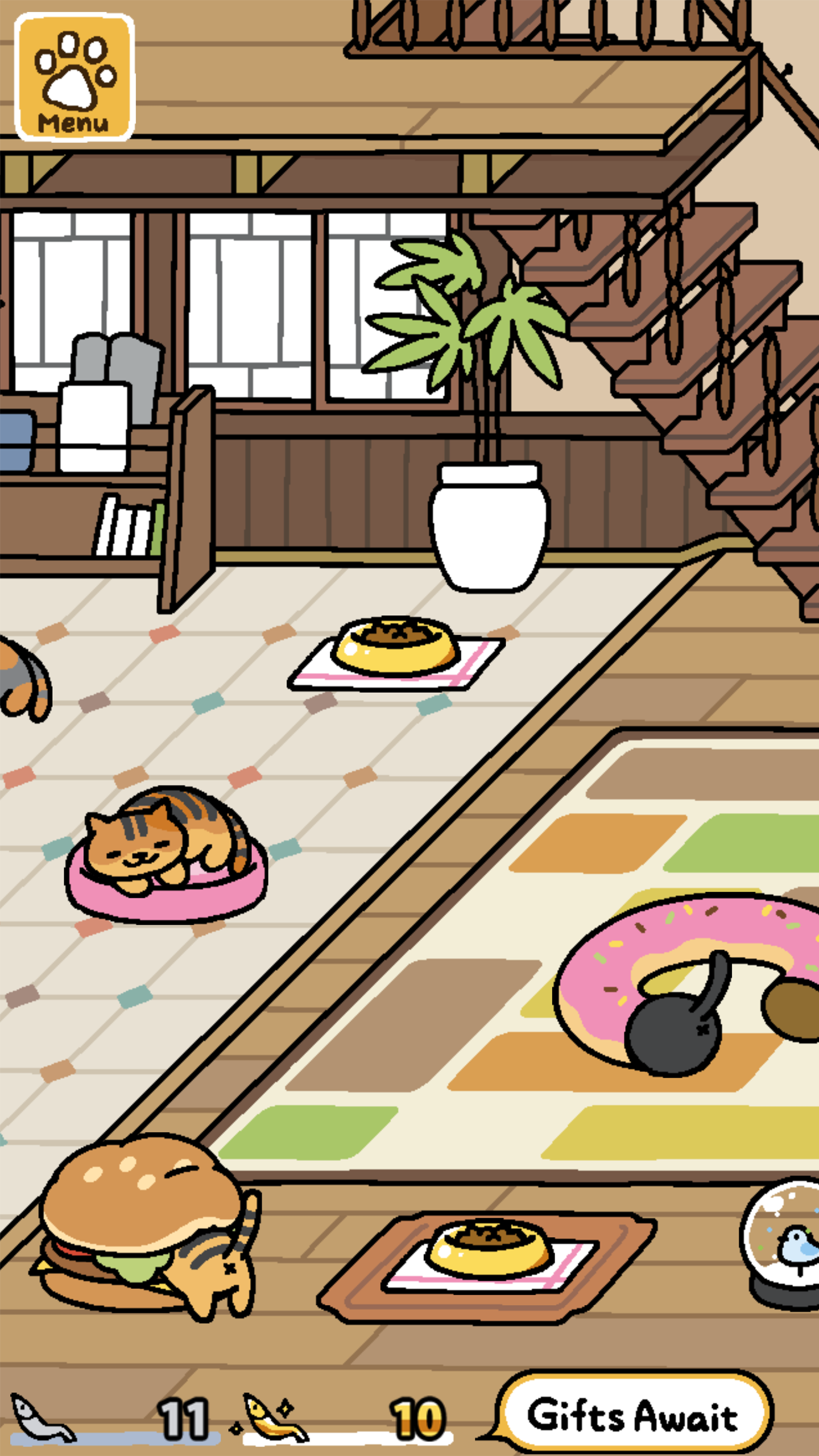 اسکرین شات 6 بازی Neko Atsume: Kitty Collector