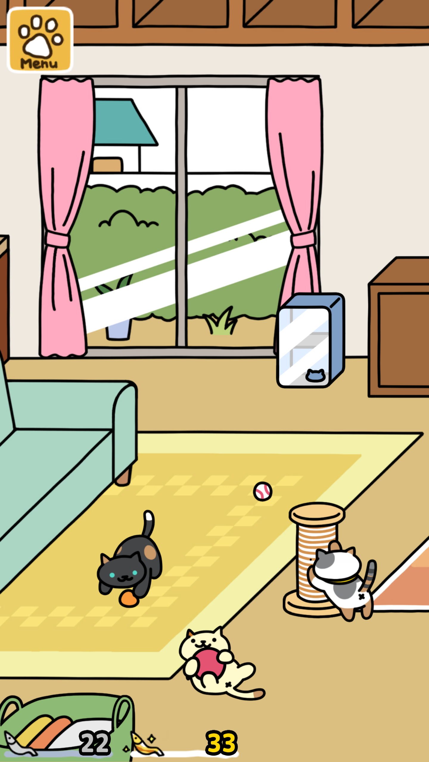 اسکرین شات 3 بازی Neko Atsume 2: Kitty Collector