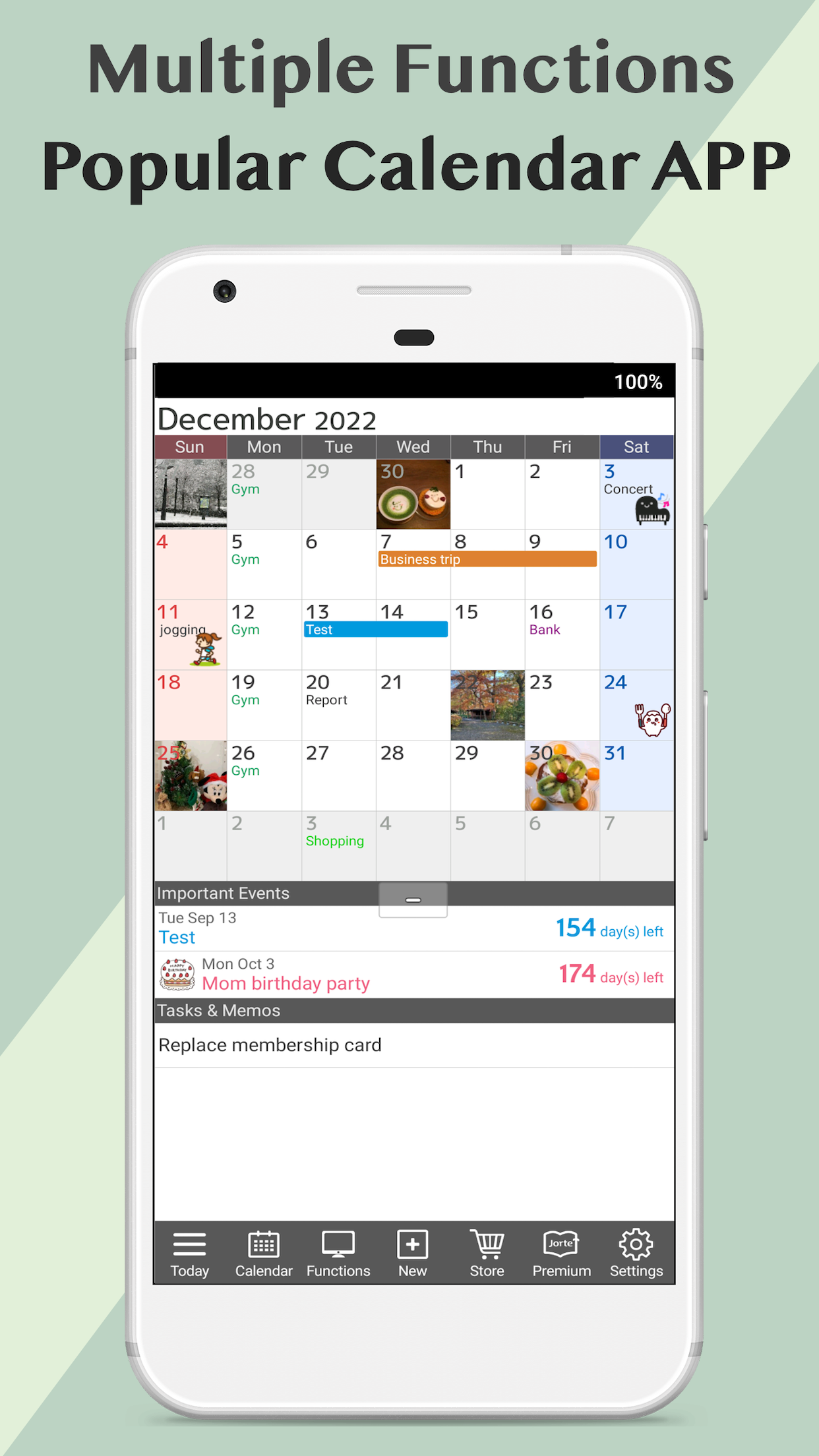 اسکرین شات 2 برنامه Jorte Calendar & Organizer