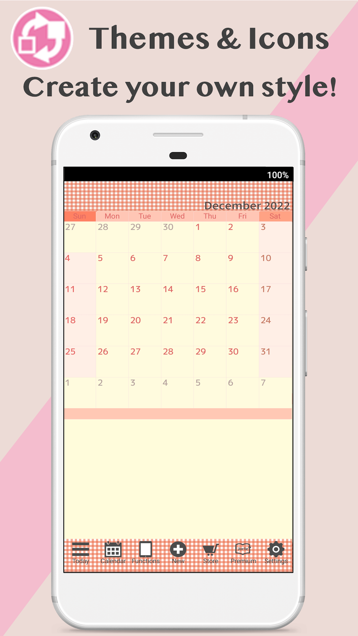 اسکرین شات 5 برنامه Jorte Calendar & Organizer