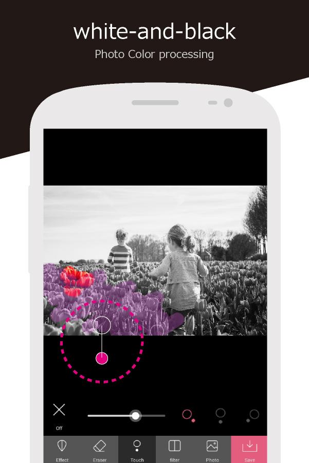 اسکرین شات 4 برنامه Monochrome Color Photo Effects