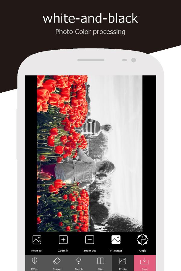 اسکرین شات 6 برنامه Monochrome Color Photo Effects
