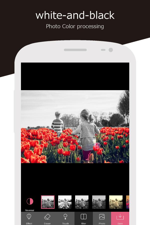 اسکرین شات 5 برنامه Monochrome Color Photo Effects