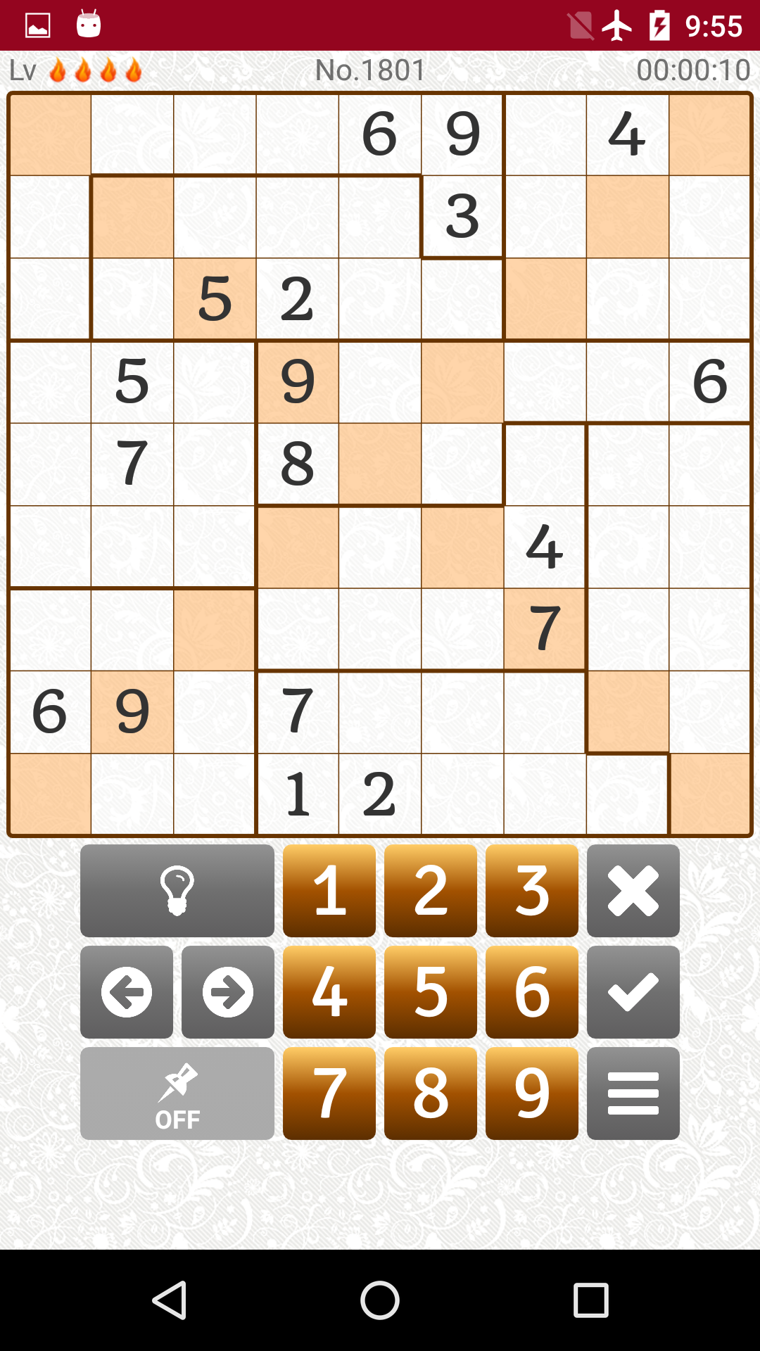 اسکرین شات 6 بازی Extreme Difficult Sudoku 2500