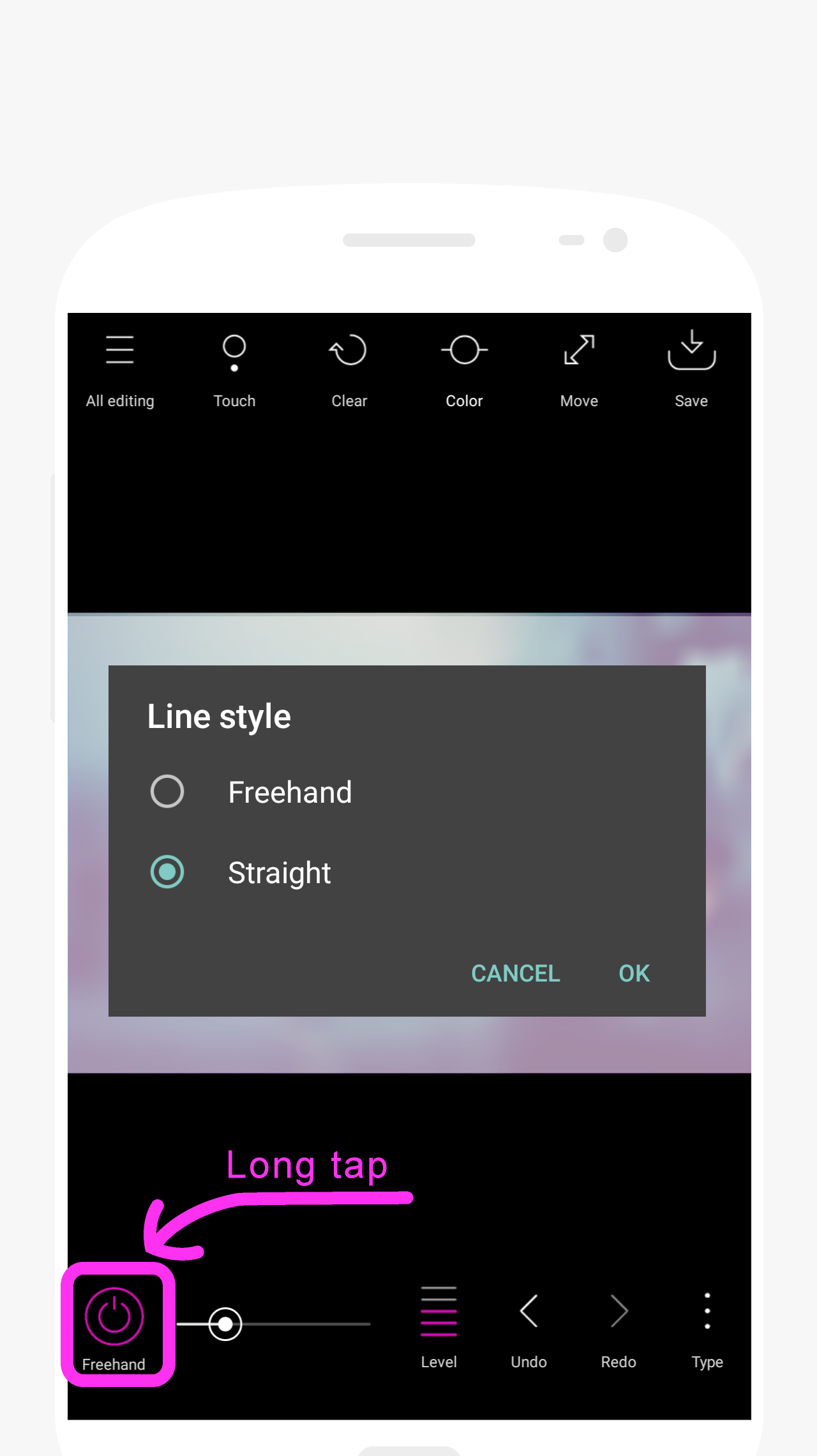 اسکرین شات 7 برنامه Point Blur : blur photo editor