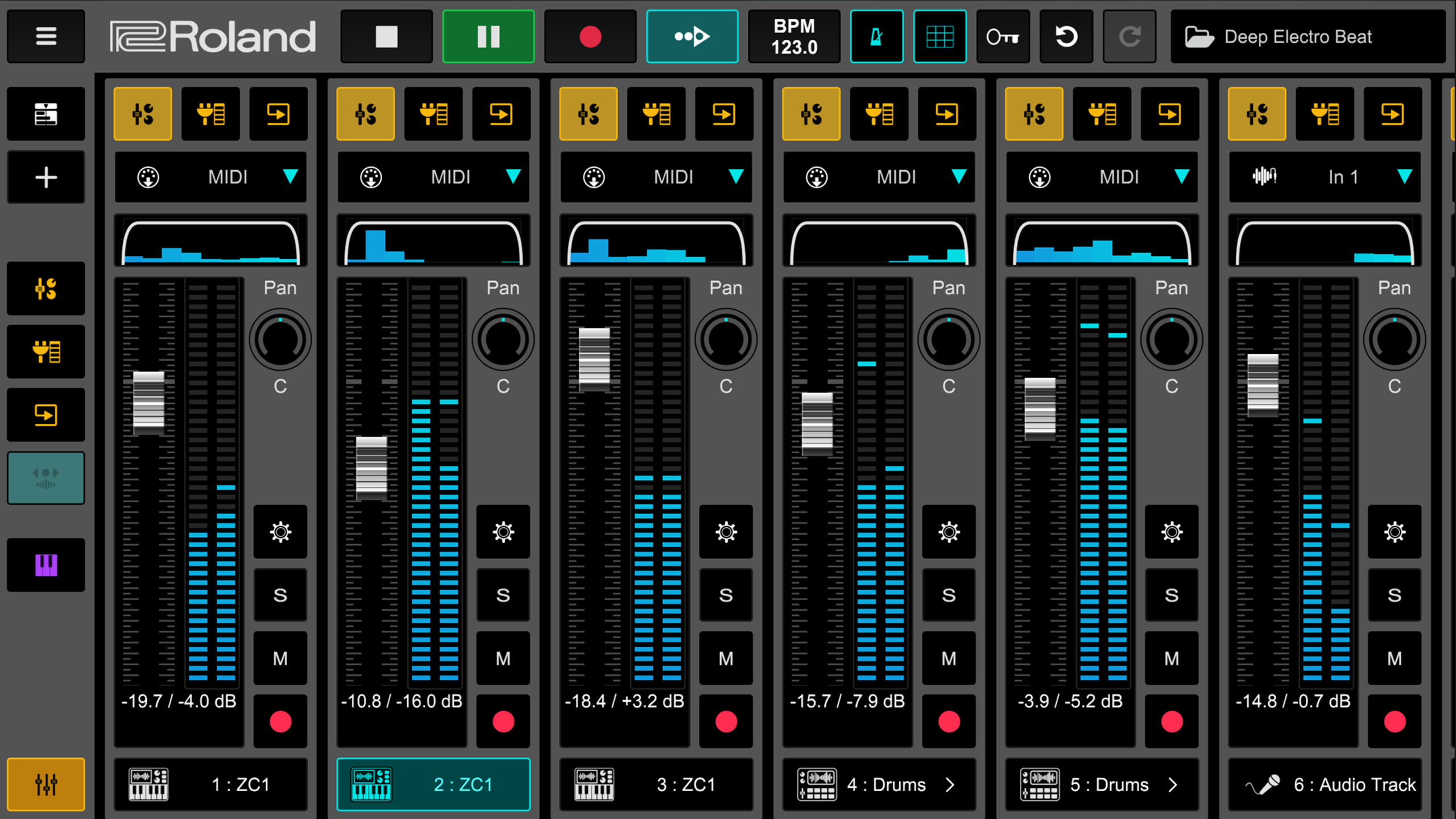 اسکرین شات 8 برنامه Roland Zenbeats Music Creation