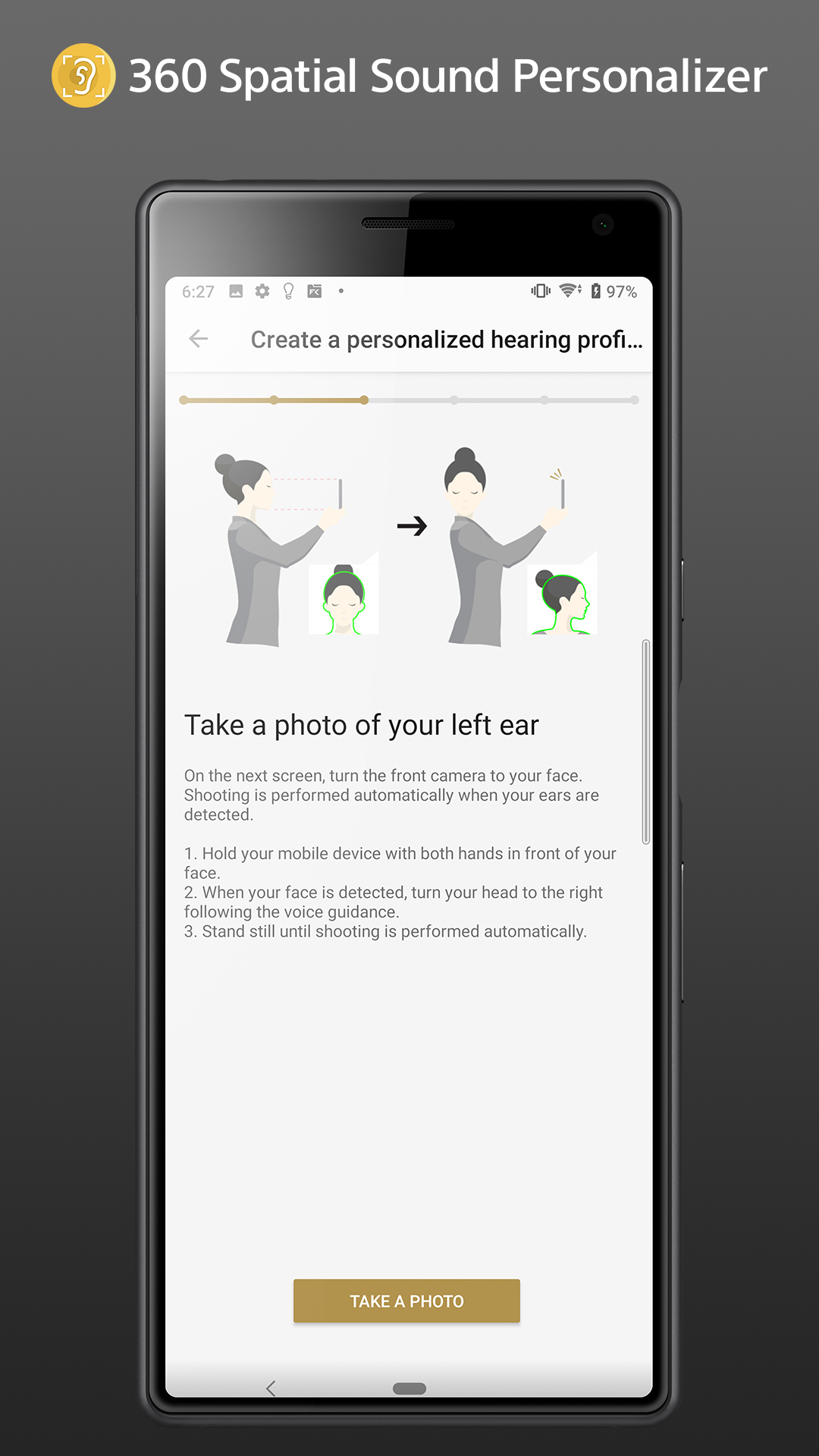 اسکرین شات 2 برنامه 360 Spatial Sound Personalizer