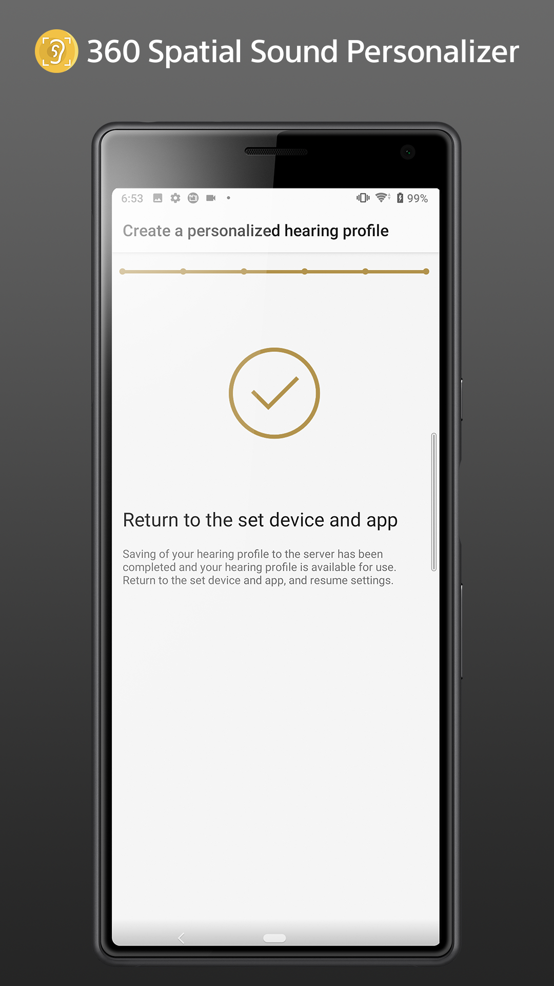 اسکرین شات 3 برنامه 360 Spatial Sound Personalizer