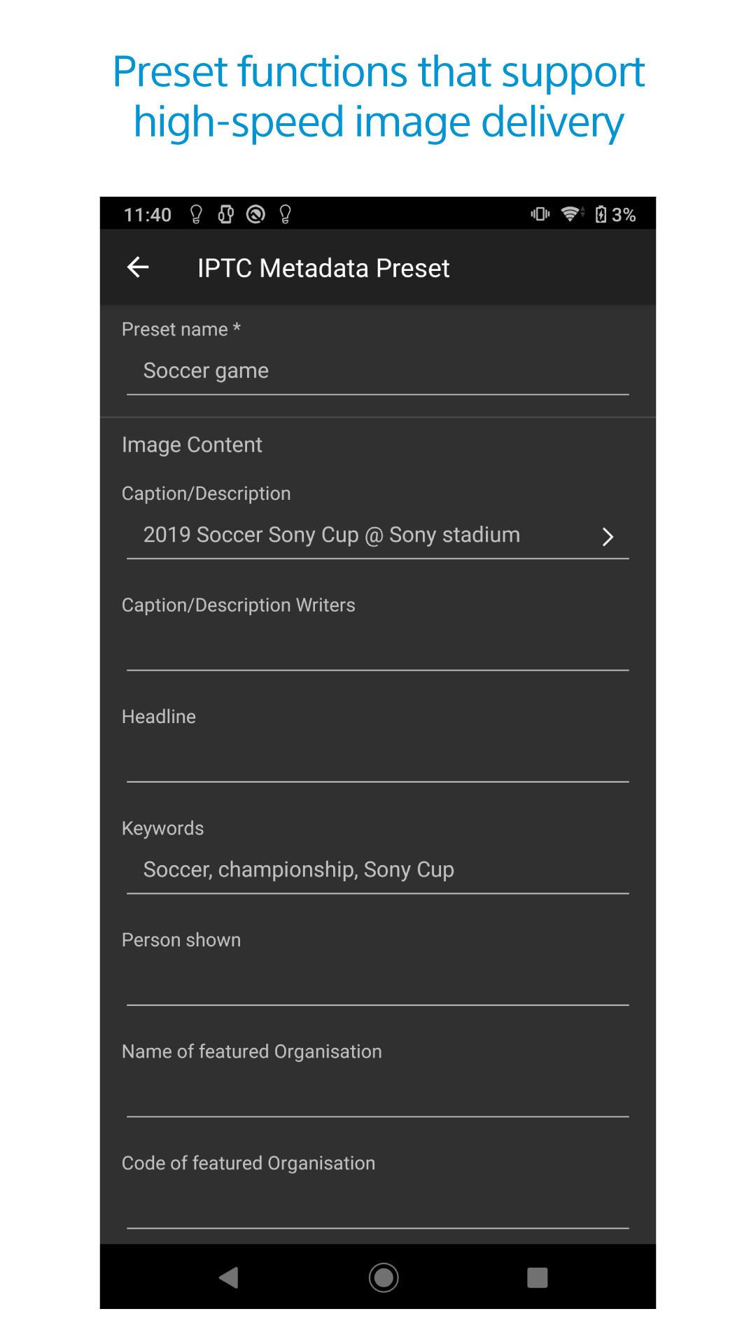 اسکرین شات 4 برنامه Sony | Transfer & Tagging