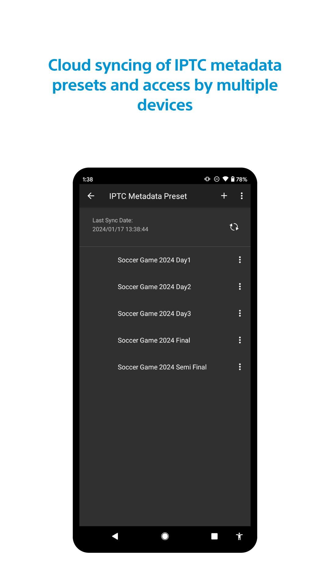 اسکرین شات 5 برنامه Sony | Transfer & Tagging