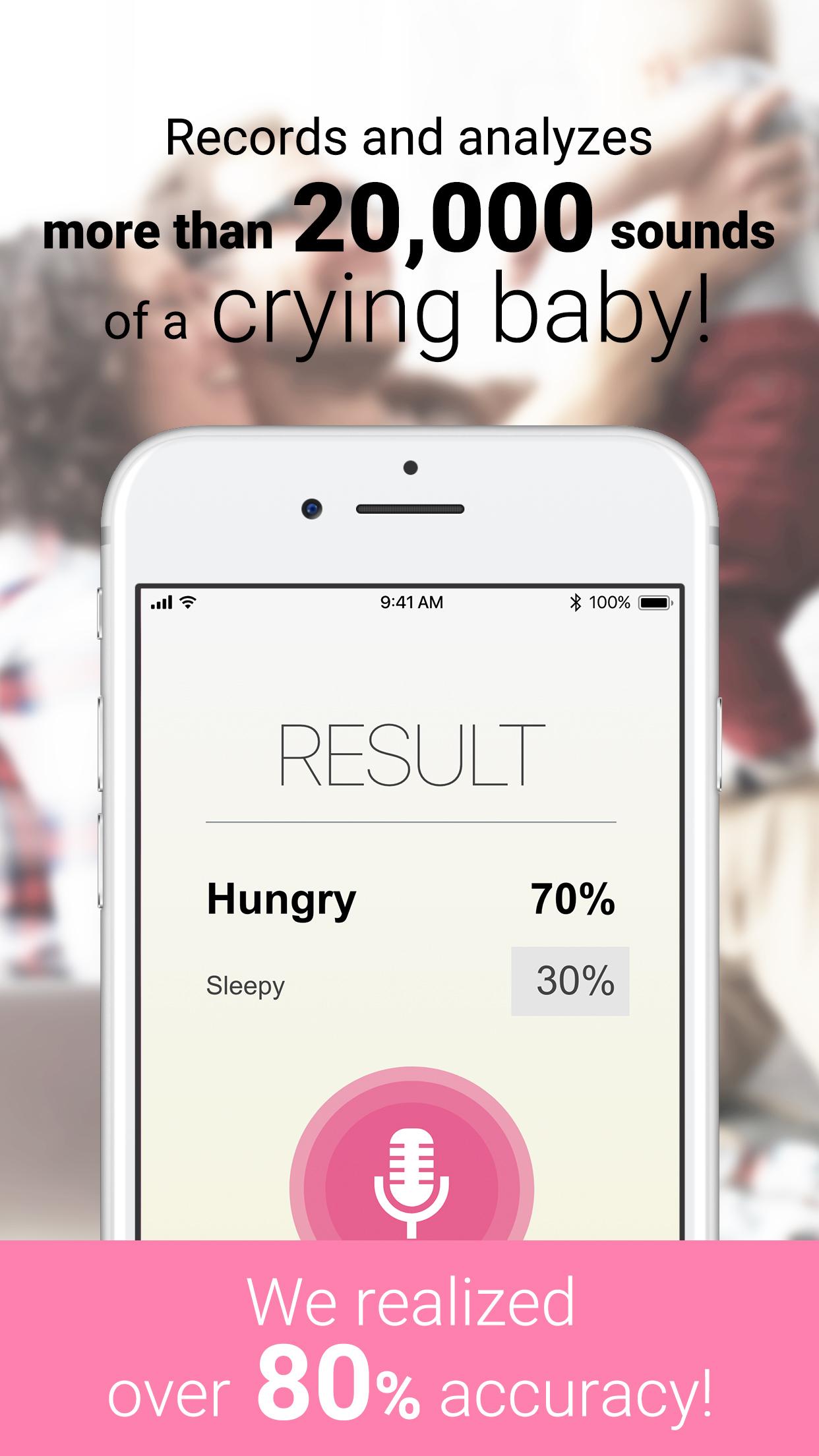 اسکرین شات 4 برنامه CryAnalyzer - baby translator