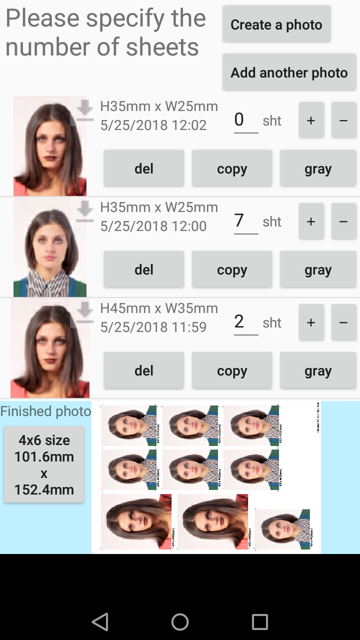 اسکرین شات 3 برنامه ID Photo application