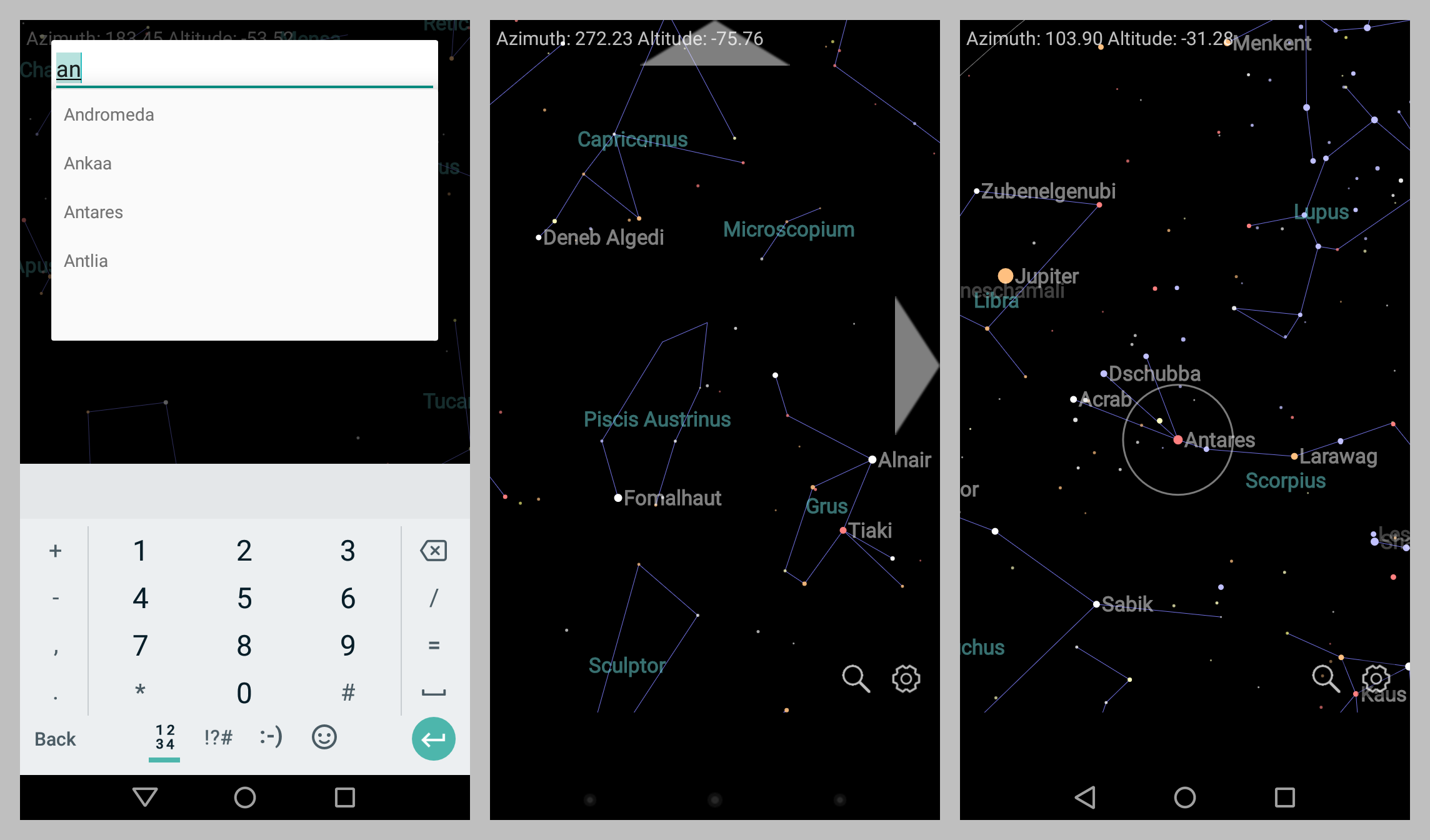 اسکرین شات 3 برنامه Constellation Map