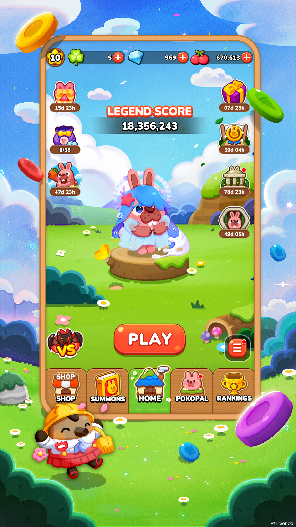اسکرین شات 4 بازی LINE Pokopang - puzzle game!