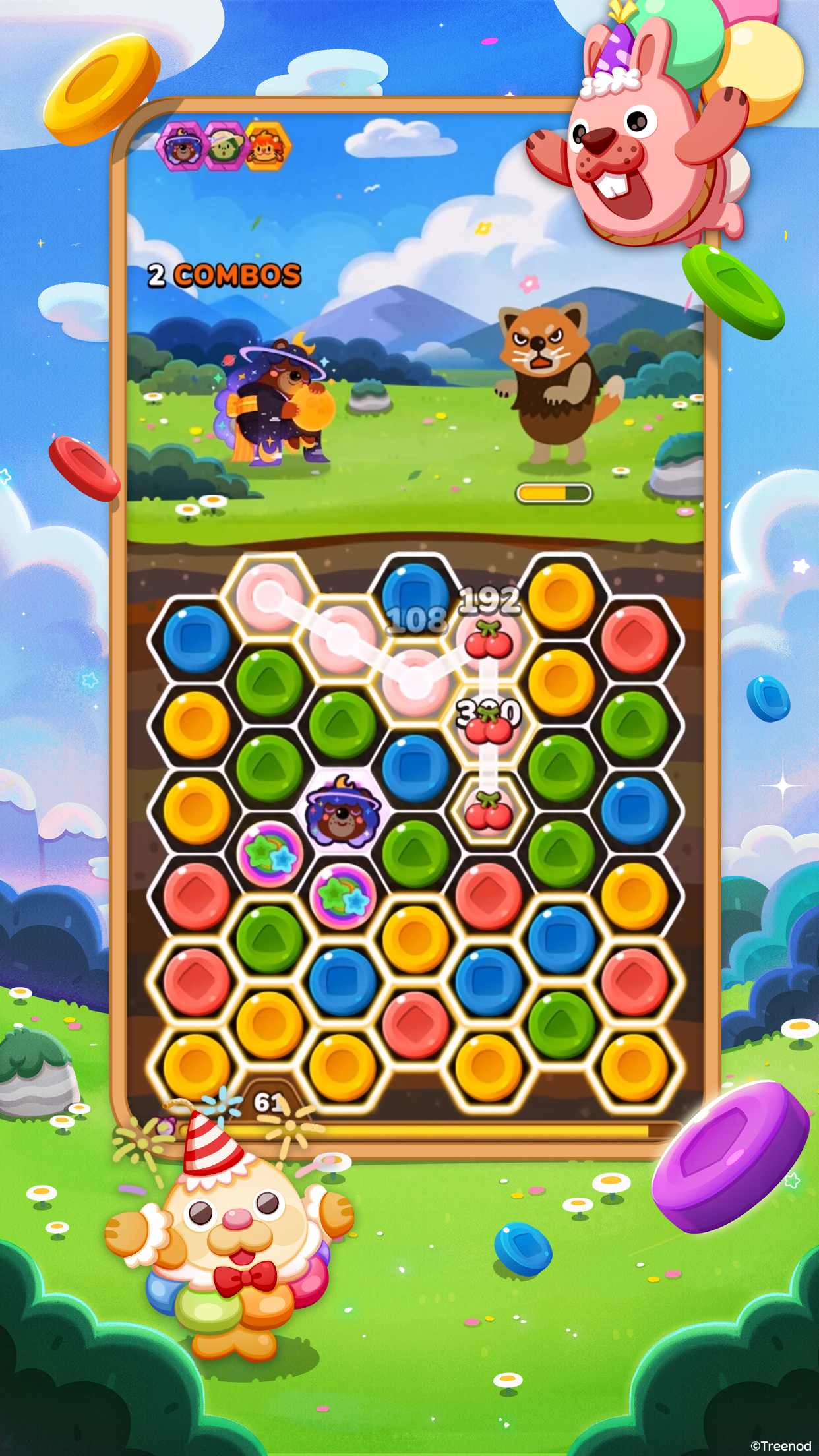 اسکرین شات 1 بازی LINE Pokopang - puzzle game!