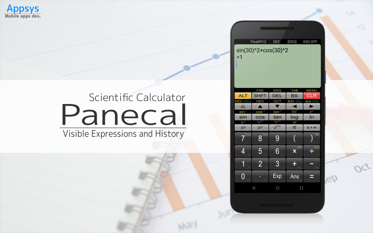 اسکرین شات 1 برنامه Panecal Scientific Calculator