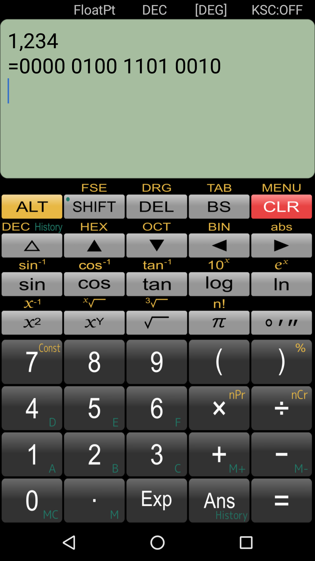 اسکرین شات 6 برنامه Panecal Scientific Calculator