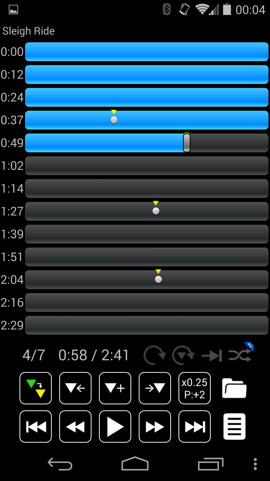 اسکرین شات 2 برنامه Music Speed Changer: Audipo