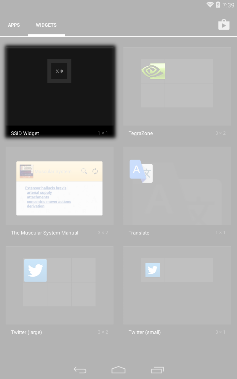 اسکرین شات 1 برنامه SSID Widget